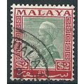 Selangor 1936 SG84 $2 Green & Scarlet Fine Used...