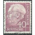 Germany 1954 - 40pf purple - President Heuss - ...