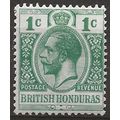 British Honduras 1913 SG101 1c Blue-Green Mount...