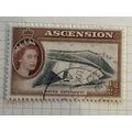 Ascension QEII 1956 ½d Black & Brown Used SG 57...