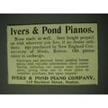 1900 Ivers & Pond Pianos Ad