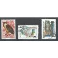 OWLS - Mixed lot of 3 Owl stamps - Cancelled to...