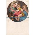 R056433 Old Postcard. Virgin Maria and Child. A...