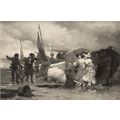 A COMING SHOWER 1914 Pierre Outin PHOTOGRAVURE ...