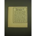 1961 Rockefeller Center Advertisement - What to do with Aunt Maude