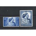 GB.Royal Silver Wedding set of 2.Mounted Mint.J...