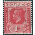 Fiji 1922 1d carmine-red Die II SG230 unused