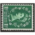 1960 SG612a 1 1/2d Green Crowns Phosphor Wmk Si...