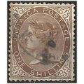 Jamaica 1897 SG24 1/- Brown Wmk Crown CA Fine U...