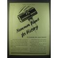 1940 Defence Bonds Ad - 3% Defence Bonds Hammer...