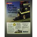 1991 Bolens ST140 Lawn Tractor Ad - Mulching Ad...