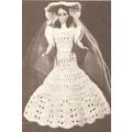 Crochet Doll Clothing Pattern Bridal Gown & Hat