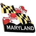 Maryland Flag Artwood Fridge Magnet