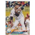 2018 Topps Baseball Base 22 Edinson Volquez Mia...