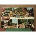 THAMES LOCKS, BERKSHIRE, used postcard. 1978 pm...
