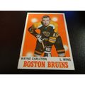 1970-71 Topps Hockey Card # 009 Wayne Carleton ...