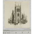 1860s engraving - The Bell Tower, Evesham