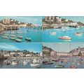 Sailing Boats on Devon Torquay Harbour 4x 1970s...