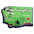 Washington The Evergreen State Foil Fridge Magnet
