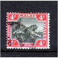 MALAYSIA 1904 SG36d 4c BLACK AND ROSE FINE USED