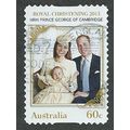 AUS 2014 60c (S/A) 'ROYAL CHRISTENING' FINE USE...