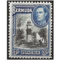 Bermuda 1941 SG114a 3d Black & Deep Blue Unmoun...