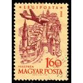 Hungary 1958 Airmail 1.60ft Used Stamp Aeroplan...