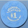 Ligouri's. $1 Casino Chip. Henderson, NV. 22B.