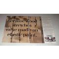 1986 ICI Dulux Paint Ad - Wood Stretches Elastic Paint