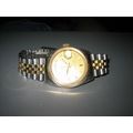 Men's Designer Style Day & Date Metal Wristwatch
