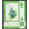 Gibraltar 1977 Birds Flowers Fish and Butterflies 3p Multicoloured SG378 FU