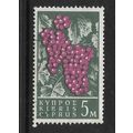 CYPRUS 1962 5m GRAPES SG 212 FINE USED#2