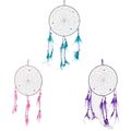 Beautiful Feathered Dream Catchers with Star Be...
