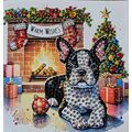 Handmade Diamond Art Christmas Card with Boston...