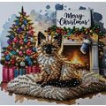 Handmade Diamond Art Christmas Card with Christ...