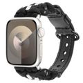 Paracord Genuine Leather Watch Band, For Apple ...