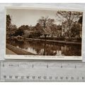 old postcard Our River Frontage, Garden House H...
