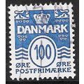 Mi 1414: 100 ø cobalt Definitive Stamp: Numeral...