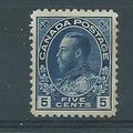 canada stamps mh george v sg205b aged gum deep ...