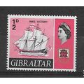 Gibraltar.SG200 1/2d H.M.S. Victory.Mounted Min...