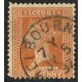 Victoria 1886 1d Brown Red SG313c FU