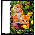 Australia 1996 Pets 45c Used Stamp. Animal Cats...