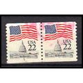 Used 2115a 22c U.S. Flag Very Fine CNP Left 5 P...