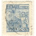 Brazil 1941- 1200rs blue - Smelting Works - used