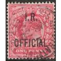 1902 O21 1d Scarlet Inland Revenue Official Ver...