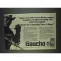 1982 Gaucho Fence Ad - Dan Strong