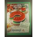 1987 Jell-O Gelatin Ad - Holiday Ribbon Ring Re...