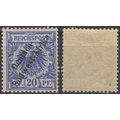 South-West Africa, Germany 1897, 20p issue. Mic...