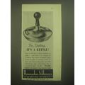 1945 Hammacher Schlemmer Kettle Ad - Yes, Darling.. It's a Kettle