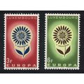 Luxembourg Flower Europa 2v 1964 MNH SG#744-745...